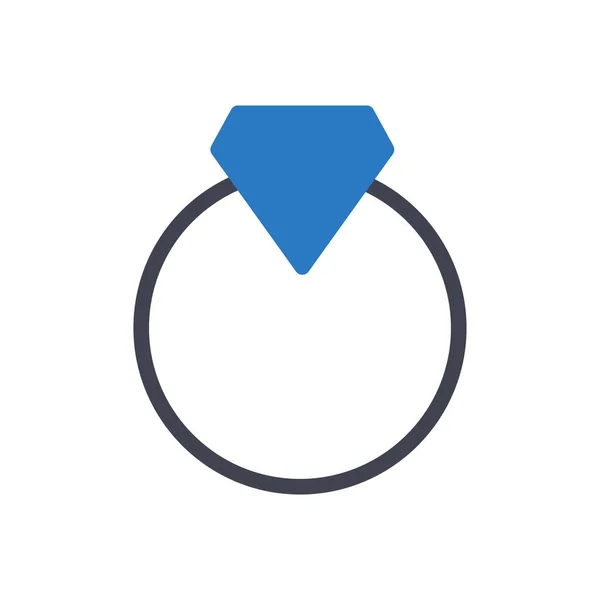 Ring Vector Illustration Transparent Background Premium Quality Symbols Glyphs Icon — Stock Vector
