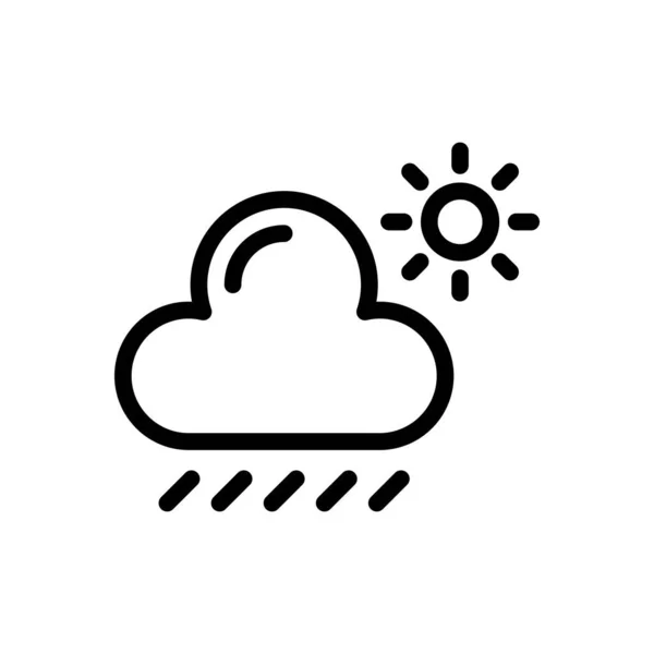 Weather Vector Illustration Transparent Background Premium Quality Symbols Thin Line — 스톡 벡터