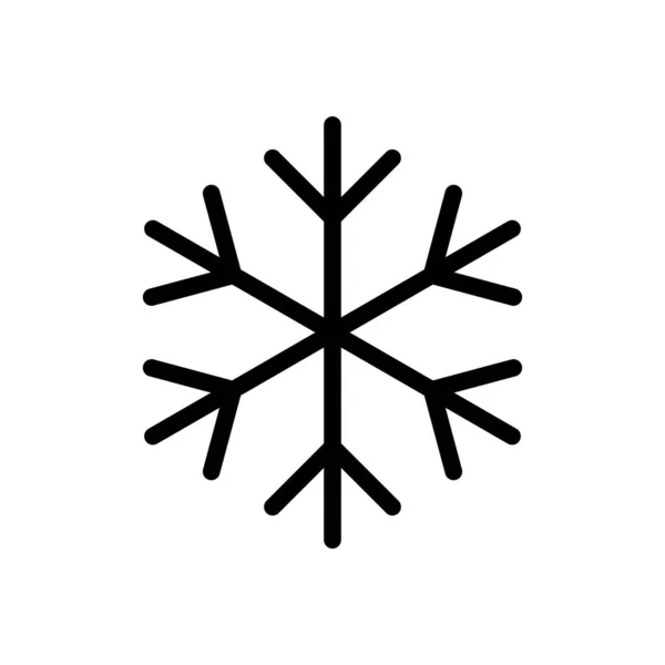 透明背景下的雪花矢量插图 优质符号 概念和平面设计用的细线图标 — 图库矢量图片