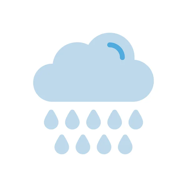 Ilustración Vectores Lluvia Sobre Fondo Transparente Símbolos Calidad Premium Icono — Vector de stock