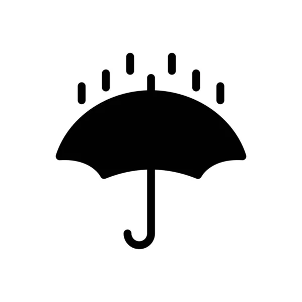 Paraplu Vector Illustratie Een Transparante Achtergrond Premium Kwaliteit Symbolen Glyphs — Stockvector
