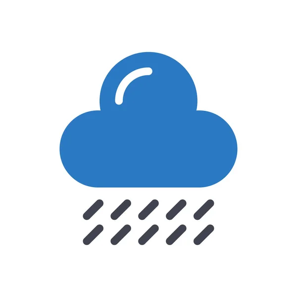 Wolkenvektorillustration Auf Transparentem Hintergrund Hochwertige Symbole Glyphen Symbol Für Konzept — Stockvektor