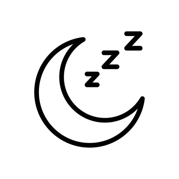 Şeffaf Bir Arkaplan Üzerinde Uyku Vektörü Çizimi Konsept Grafik Tasarımı — Stok Vektör