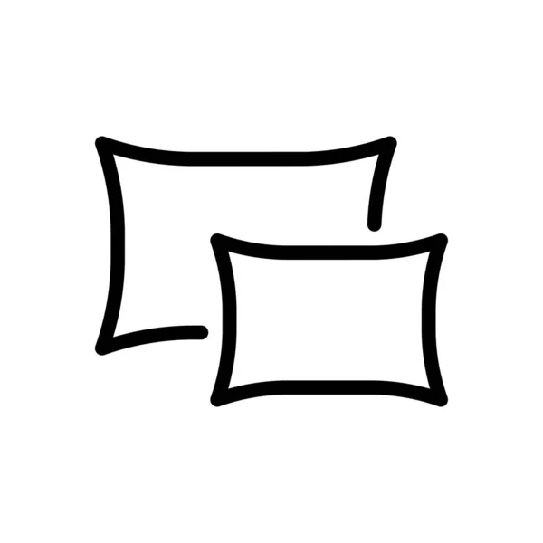 Подушка Векторні Ілюстрації Прозорому Фоні Символи Якості Премій Піктограма Тонкої — стоковий вектор