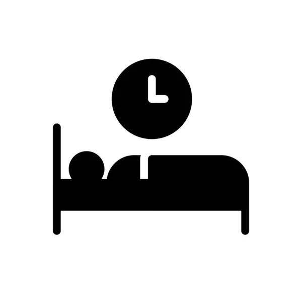 Sleep Time Vector Illustration Transparent Background Premium Quality Symbols Glyphs — Stock Vector