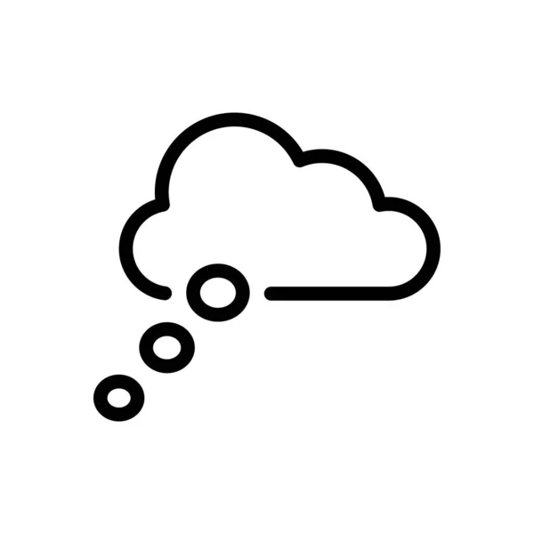 Şeffaf Bir Arkaplanda Bulut Vektör Çizimi Konsept Grafik Tasarımı Için — Stok Vektör