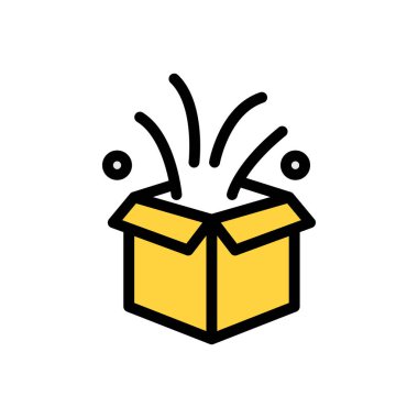 Şeffaf bir arkaplan üzerinde kutu vektör çizimi. Konsept ve grafik tasarımı için birinci sınıf kalite simgeler..