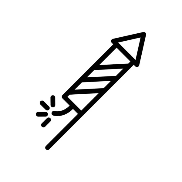Raket Vector Illustratie Een Transparante Achtergrond Premium Kwaliteit Symbolen Dunne — Stockvector