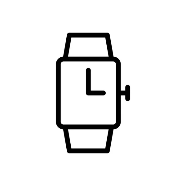 Smartwatch Vektor Illustration Transparent Bakgrund Premium Kvalitetssymboler Tunn Linje Ikon — Stock vektor