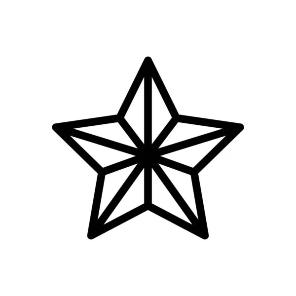 Star Vector Illustration Transparent Background Premium Quality Symbols Thin Line — Stock Vector