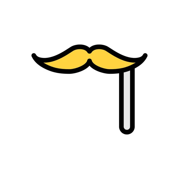 Illustration Vectorielle Moustache Sur Fond Transparent Symboles Qualité Premium Icône — Image vectorielle