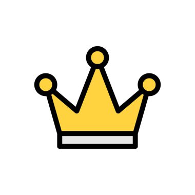 Şeffaf bir arkaplan üzerinde taçlandırılmış vektör çizimi. Konsept ve grafik tasarım için mükemmel kalite simgeleri..