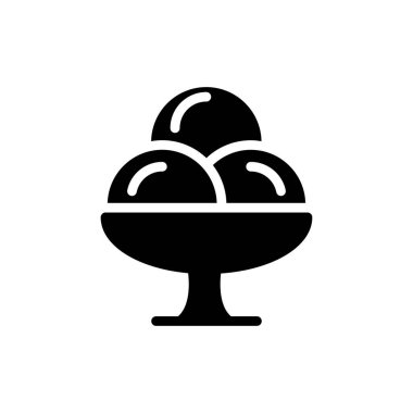 şeffaf bir arkaplan üzerinde dondurma vektör çizimi. Konsept ve grafik tasarımı için en iyi kalite semboller..