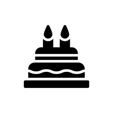 Şeffaf bir arkaplan üzerinde pasta vektör çizimi. Konsept ve grafik tasarımı için mükemmel kalite semboller..