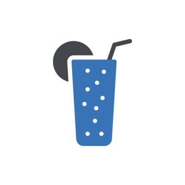 Şeffaf bir arkaplan üzerinde meyve suyu vektörü çizimi. Konsept ve grafik tasarımı için özel kalite semboller..