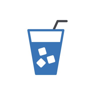 Saydam bir arkaplanda soda vektör illüstrasyonu. Konsept ve grafik tasarımı için özel kalite semboller..