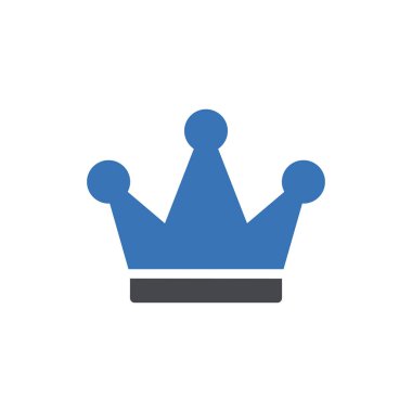 Şeffaf bir arkaplan üzerinde taç vektör illüstrasyonu. Konsept ve grafik tasarım simgeleri için kaliteli semboller..