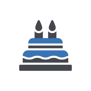 Şeffaf bir arkaplan üzerinde pasta vektör çizimi. Konsept ve grafik tasarımı için mükemmel kalite semboller..