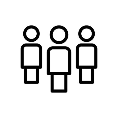 Şeffaf bir arkaplan üzerinde grup vektör çizimi. Premium kalite sembolleri. Konsept ve grafik tasarım için ince çizgi simgesi.