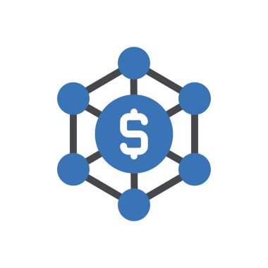 Saydam bir arkaplanda dolar paylaşımı vektör illüstrasyonu. Konsept ve grafik tasarımı için birinci sınıf kalite semboller..