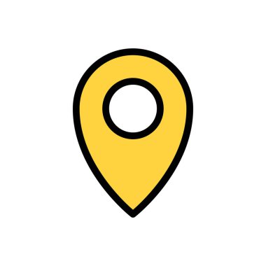 Şeffaf bir arkaplan üzerinde konum vektör illüstrasyonu. Konsept ve grafik tasarımı için premium kalite simgeleri.. 