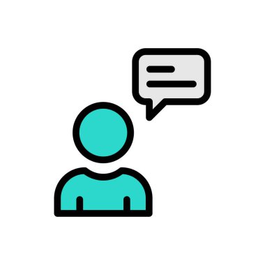 Şeffaf bir arkaplan üzerinde ileti vektör illüstrasyonu. Konsept ve grafik tasarımı için prim kalite simgeleri..