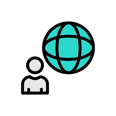 Şeffaf bir arkaplanda profil vektör çizimi. Konsept ve grafik tasarımı için kaliteli semboller.. 