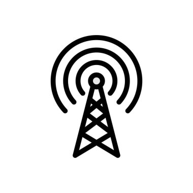 Şeffaf bir arkaplan üzerinde kule vektör çizimi. Konsept ve grafik tasarım için mükemmel kalite simgeleri..