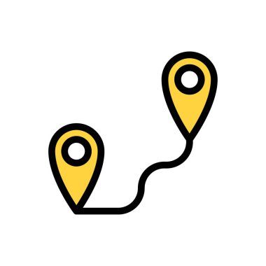 Şeffaf bir arkaplan üzerindeki konum vektör illüstrasyonunu izle. Konsept ve grafik tasarım için premium kalite simgeleri.. 