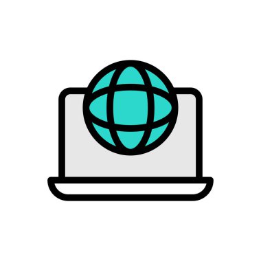 Şeffaf bir arkaplan üzerinde küresel vektör çizimi. Konsept ve grafik tasarımı için kaliteli semboller..