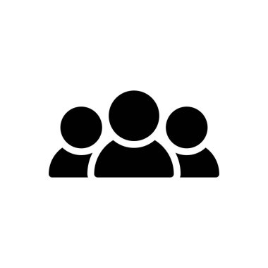 Şeffaf bir arkaplan üzerinde grup vektör illüstrasyonu. Konsept ve grafik tasarımı için kaliteli semboller.. 