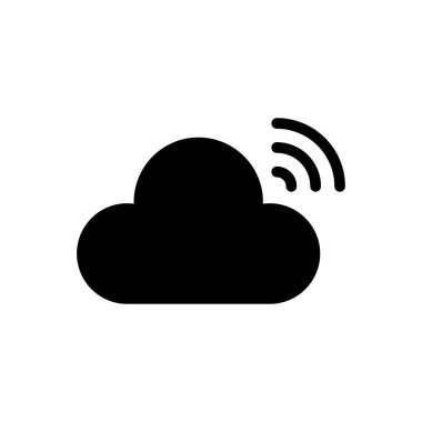 Şeffaf bir arkaplan üzerinde bulut vektör çizimi. Konsept ve grafik tasarımı için özel kalite semboller.. 