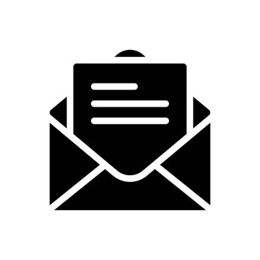 Şeffaf bir arkaplan üzerinde e-posta vektör illüstrasyonu. Konsept ve grafik tasarımı için kaliteli semboller.. 