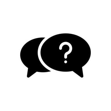 Saydam bir arkaplan üzerinde SSS vektör illüstrasyonu. Konsept ve grafik tasarımı için mükemmel kalite sembolleri..