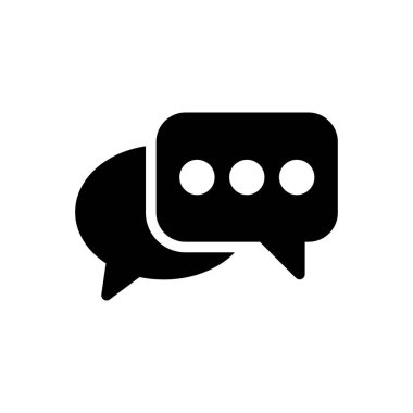 Şeffaf bir arkaplan üzerinde ileti vektör illüstrasyonu. Konsept ve grafik tasarımı için kaliteli semboller.. 