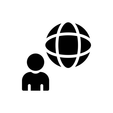 Şeffaf bir arkaplan üzerinde profil vektör çizimi. Konsept ve grafik tasarımı için kaliteli semboller.. 