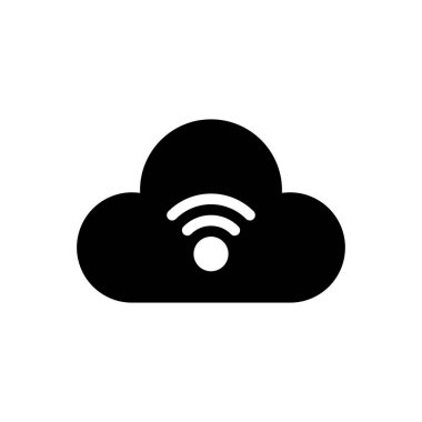 Şeffaf bir arkaplan üzerinde bulut vektör çizimi. Konsept ve grafik tasarımı için özel kalite semboller..