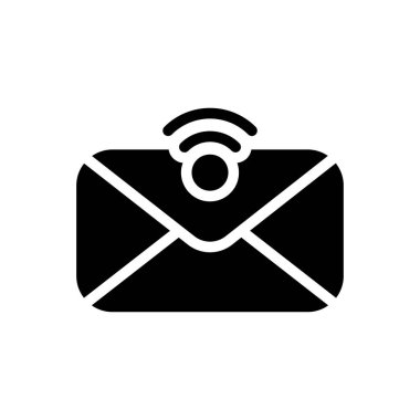 Şeffaf bir arkaplan üzerinde e-posta vektör illüstrasyonu. Konsept ve grafik tasarımı için kaliteli semboller.. 