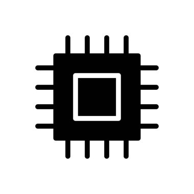 Şeffaf bir arkaplan üzerinde çip vektör çizimi. Konsept ve grafik tasarımı için mükemmel kalite semboller.. 