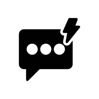 Şeffaf bir arkaplan üzerinde ileti vektör illüstrasyonu. Konsept ve grafik tasarımı için kaliteli semboller..