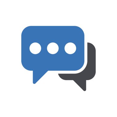 Şeffaf bir arkaplan üzerinde ileti vektör illüstrasyonu. Konsept ve grafik tasarımı için kaliteli semboller.. 