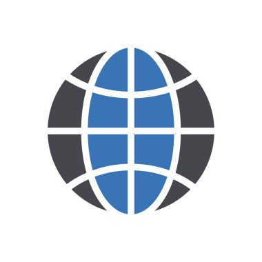 Şeffaf bir arkaplan üzerinde küresel vektör illüstrasyonu. Konsept ve grafik tasarımı için özel kalite semboller.. 