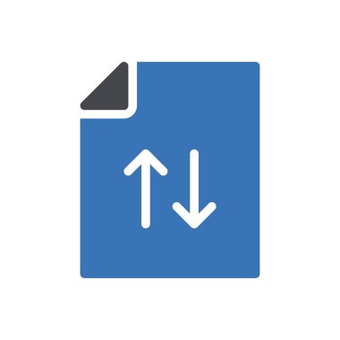 Şeffaf bir arkaplan üzerinde dosya vektör illüstrasyonu. Konsept ve grafik tasarım için kaliteli semboller.. 