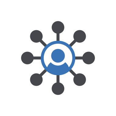 Şeffaf bir arkaplan üzerinde hesap paylaşımı vektör illüstrasyonu. Konsept ve grafik tasarımı için mükemmel kalite sembolleri.. 