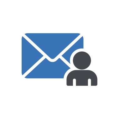 Şeffaf bir arkaplan üzerinde e-posta vektör illüstrasyonu. Konsept ve grafik tasarımı için kaliteli semboller.. 