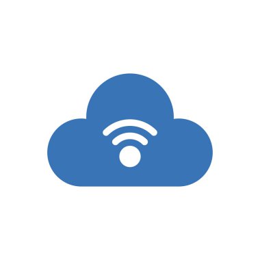 Şeffaf bir arkaplan üzerinde bulut vektör çizimi. Konsept ve grafik tasarımı için özel kalite semboller..