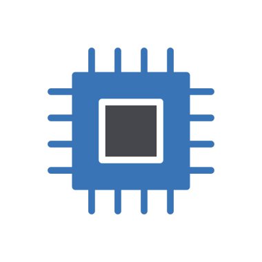 Şeffaf bir arkaplan üzerinde çip vektör çizimi. Konsept ve grafik tasarımı için mükemmel kalite semboller.. 