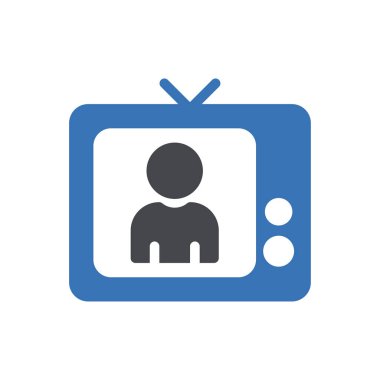 Şeffaf bir arkaplan üzerinde televizyon vektör illüstrasyonu. Konsept ve grafik tasarımı için en iyi kalite semboller.. 