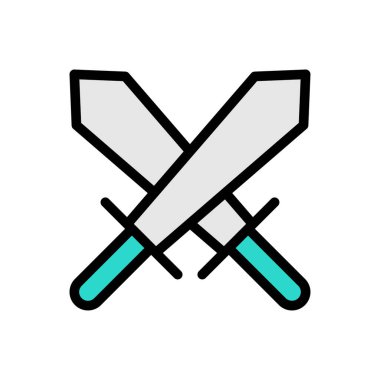 Saydam bir arkaplan üzerinde kılıç vektör illüstrasyonu. Konsept ve grafik tasarımı için birinci sınıf kalite simgeler..