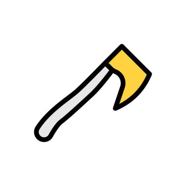 Şeffaf bir arkaplan üzerinde balta vektör çizimi. Konsept ve grafik tasarımı için birinci sınıf kalite simgeler.. 